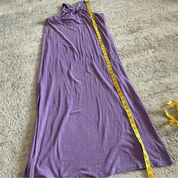 Sundry Anthropologie Midi-Maxi Dress Muted Purple Twist Front Sleeveless: XL (4) - Picture 12 of 14